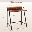 2 Tier Computer Desk PC Laptop Table Study Writing Home Office Workstation New by LJGDeals