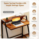 2 Tier Computer Desk PC Laptop Table Study Writing Home Office Workstation New by LJGDeals