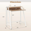 2 Tier Computer Desk PC Laptop Table Study Writing Home Office Workstation New by LJGDeals