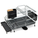 2-Tier Detachable Dish Rack with Drainboard and 360¬∞ Swivel Spout by LJGDeals