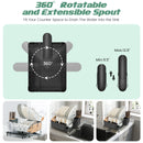 2-Tier Detachable Dish Rack with Drainboard and 360¬∞ Swivel Spout