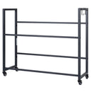2-Tier Drink Crate Rack with 4 Universal Wheels for Beer and Water Kitchen and Bar by LJGDeals