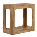 2-Tier End Table with Storage Shelf for Living Room-Oak by LJGDeals