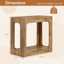 2-Tier End Table with Storage Shelf for Living Room-Oak by LJGDeals