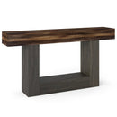 2-Tier Farmhouse Console Table 63" Long with Storage Shelf by LJGDeals