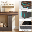 2-Tier Farmhouse Console Table 63" Long with Storage Shelf by LJGDeals