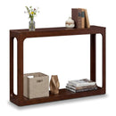 2-Tier Mid Century Wood Console Table with Storage Shelf by DirectDeals