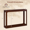 2-Tier Mid Century Wood Console Table with Storage Shelf by LJGDeals