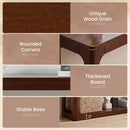 2-Tier Mid Century Wood Console Table with Storage Shelf by LJGDeals