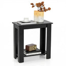 2-Tier Compact End Table with Storage Shelf by LJGDeals