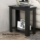 2-Tier Compact End Table with Storage Shelf by DirectDeals