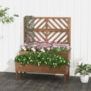 2-Tier Raised Garden Bed with Trellis-Brown by LJGDeals