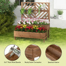 2-Tier Raised Garden Bed with Trellis-Brown by LJGDeals