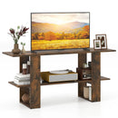 2-Tier TV Stand with Storage for TVs up to 55 Inch Console Table with Open Shelf by LJGDeals