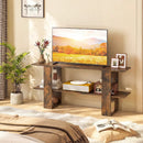 2-Tier TV Stand with Storage for TVs up to 55 Inch Console Table with Open Shelf by LJGDeals