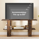 2-Tier TV Stand with Storage for TVs up to 55 Inch Console Table with Open Shelf