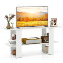 2-Tier TV Stand with Storage for TVs up to 55 Inch Console Table with Open Shelf by LJGDeals