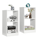 2 Pieces 2-tier Bookcase Set with Anti-toppling Device by LJGDeals
