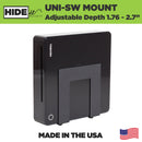HIDEit Uni-SW | Adjustable Small + Wide Electronic + Cable Box Mount by HIDEit Mounts
