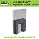 HIDEit Uni-S | Adjustable Small Electronics, Cable Box Mount + Small Computer Mount by HIDEit Mounts
