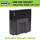 HIDEit Uni-SW | Adjustable Small + Wide Electronic + Cable Box Mount by HIDEit Mounts