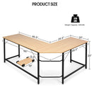 L Shaped Desk Corner Computer Desk PC Laptop Gaming Table Workstation by LJGDeals