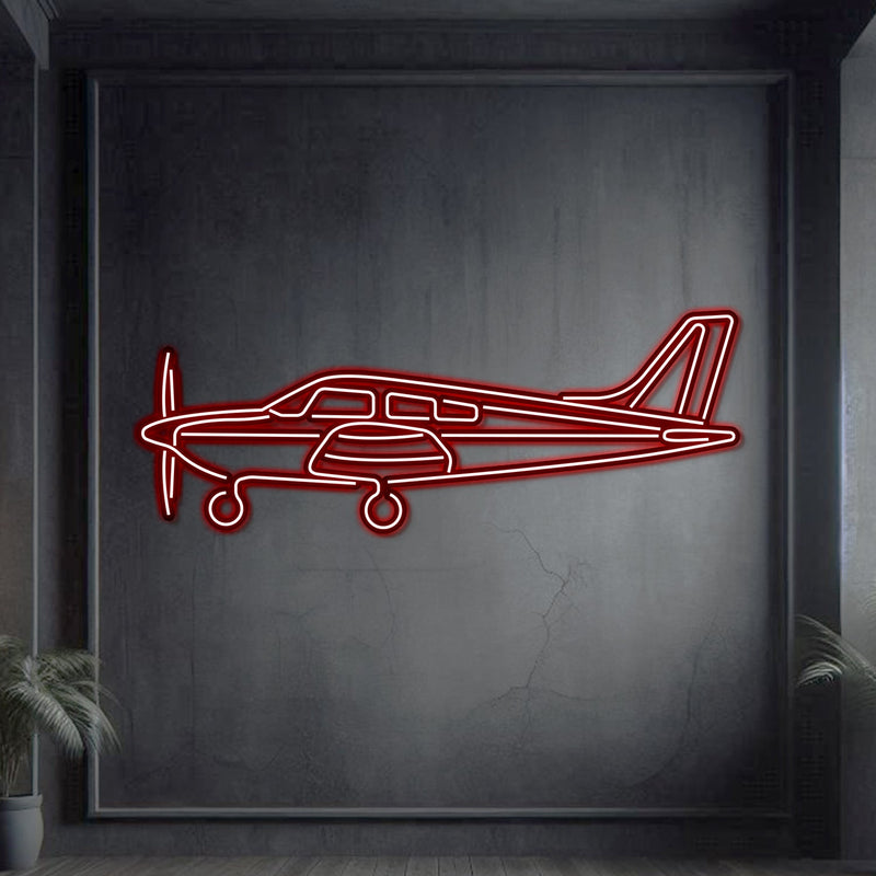 Archer LX Metal Neon Aircraft Wall Art - NCN0013