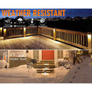 DLAC02 6-Pack 3CCT 3W Low Voltage LED Outdoor Half Moon Deck Lights Package, 12V-24V LED Step Patio Landscape Lights