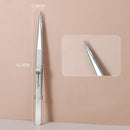 2 Pcs Set 6" Durable Stainless Steel Tweezer Set: Rust-resistant, Highly Elastic, Anti-static