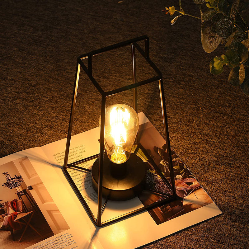12''H Retro Style Geometric Table Lamp, photo 4 of 7