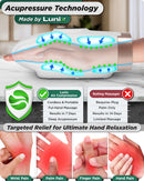 LX3 Carpal Tunnel & Wrist Pain Relief Device, Heated Air Compression Hand Massager, Lunar White