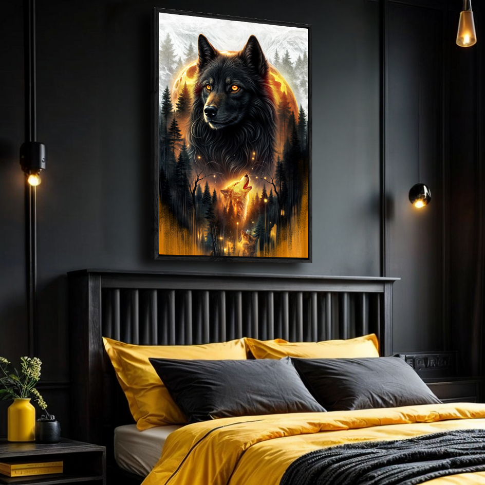 Eclipse of the Alpha Wolf Wall Art, photo 2 of 10
