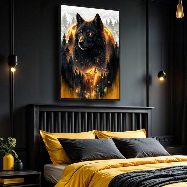 Eclipse of the Alpha Wolf Wall Art, photo 2 of 10