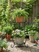 Two-Tier Metal Plant Stand – Double Layer Iron Flower Rack for Indoor & Outdoor Plants by 2Dropme