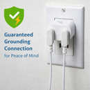 GroundLuxe Grounding Safety Adapter for North American Outlet by GroundLuxe