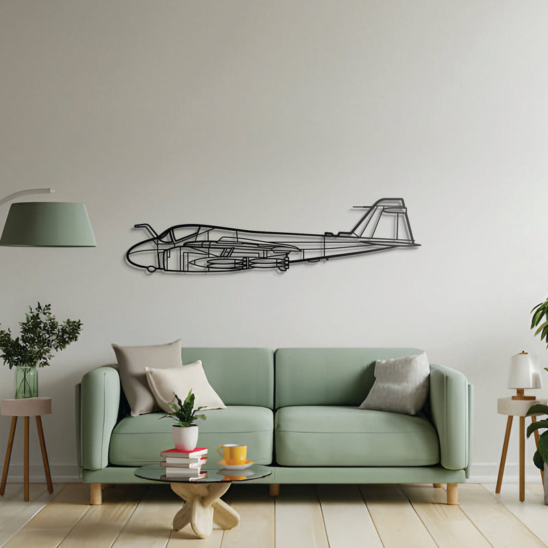 A-6 Intruder Metal Aircraft Wall Art - NCP0014
