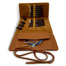 Premium 5 Inch Rosewood Interchangeable Circular Knitting Needle Set With Carrying Case (29 Piece Set)