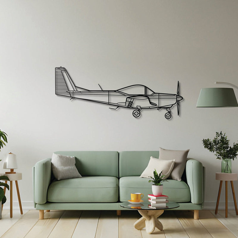 AS SA 202 Bravo Metal Aircraft Wall Art - NCP0258