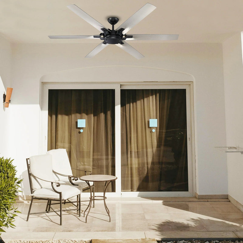 70" Madhya Industrial Ceiling Fan with Remote Control
