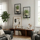 Metal Wall Frame Set with Shelf, Window-Style Holder for Small Pots & Home Decor by 2Dropme