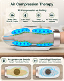 LX3 Carpal Tunnel & Wrist Pain Relief Device, Heated Air Compression Hand Massager, Lunar White