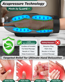 Lunix LX37 Hand Massager, Touchscreen Red Light Therapy for Hands, Charcoal Black