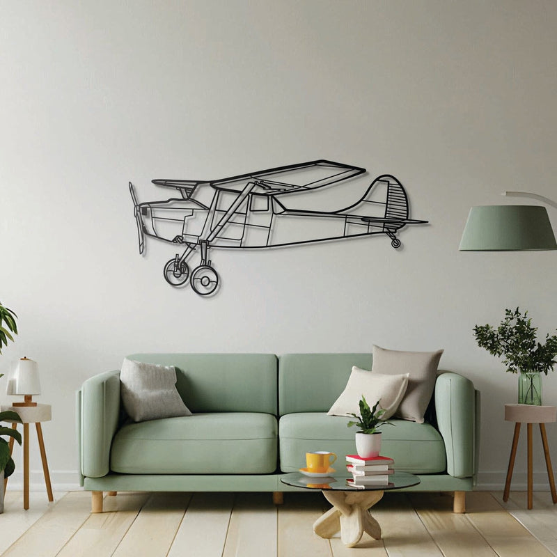 O-1 Bird Dog Metal Aircraft Wall Art - NCP0434