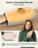 LX7 LCD Touchscreen Hand Massager, Heated Air Compression, Cloud Gray