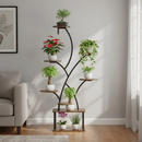 Metal 8-Tier Corner Plant Stand | Indoor Tree-Shape Plant Shelf by 2Dropme