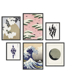 Japanese gallery wall