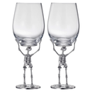 Stemmed Skeleton Wine Glass | Set of 2 | 19oz by The Wine Savant