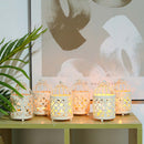 6 Pack Small Metal Candle Lanterns