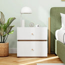 2-Drawer Modern Nightstand with Storage for Living Room Bedroom by LJGDeals
