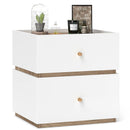 2-Drawer Modern Nightstand with Storage for Living Room Bedroom by LJGDeals